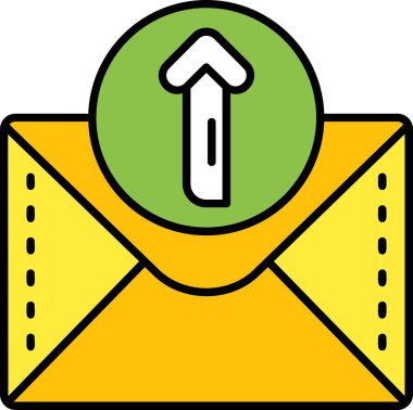 Zarf posta simgesi. Web için posta vektör simgelerinin basit illüstrasyonu