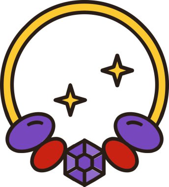 Şirin bir çiçeğin vektör çizimi