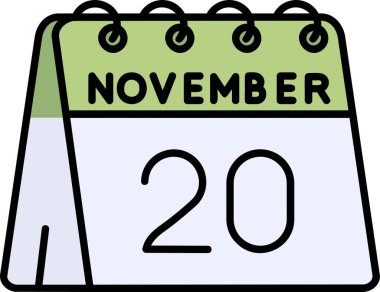 Ekim 20 simgesine sahip takvim