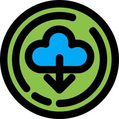 Moda tarzında izole edilmiş bir bulut simgesi