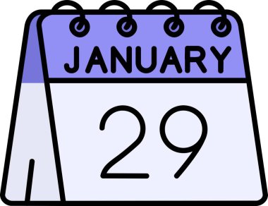 2 Şubat tarihli takvim, vektör illüstrasyonu