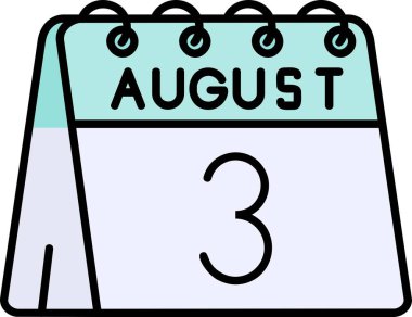 Tarih simgesine sahip takvim, basit vektör illüstrasyonu