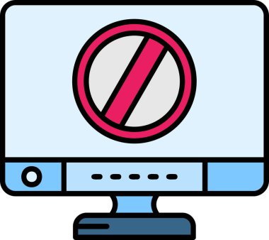 Dizüstü bilgisayar simgesi vektör çizimi