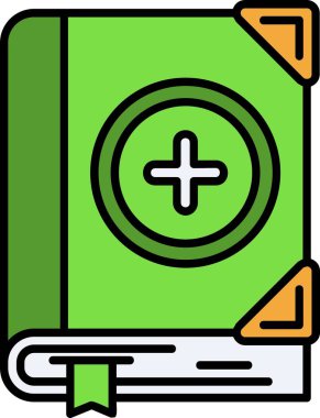 kitap simgesi, vektör illüstrasyonu