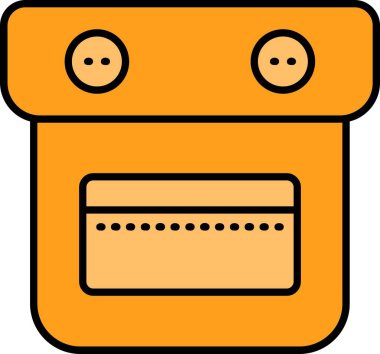 Şirin bir çizgi film robotunun vektör çizimi