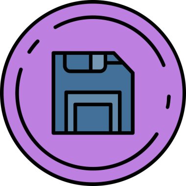 para sikkesi renk ana hatları vektörü