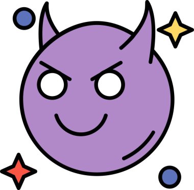 Mutlu uzaylı simgesi, özet biçimi