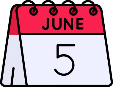 Takvim simgesi, vektör çizimi