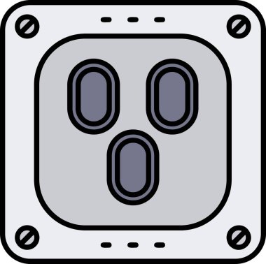 Modern bir simgenin vektör illüstrasyonu