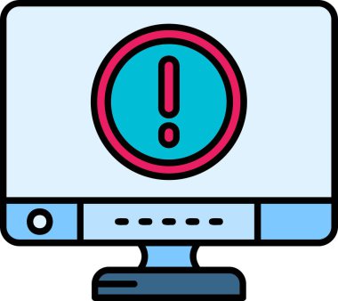 Hata simgesi vektör illüstrasyonu