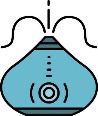 Mavi ve beyaz arkaplanın vektör çizimi