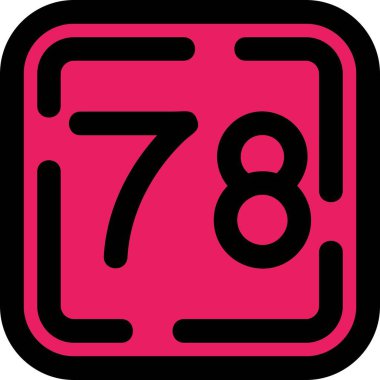 777 simgesi, vektör illüstrasyonu