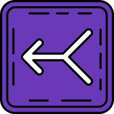 doğru yönde ok simgesi - taslak biçimi