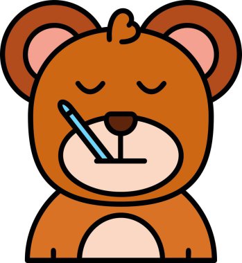 Doodle ayıcık çizgi film