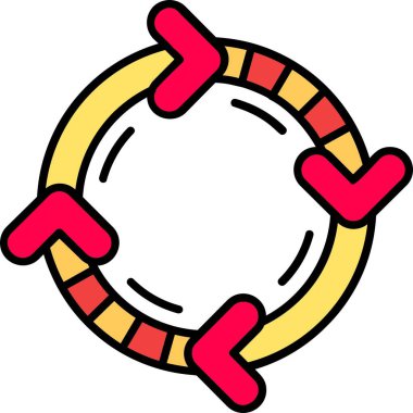 Çizgi film simgesinin vektör çizimi