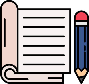 defter simge tasarlamak vektör