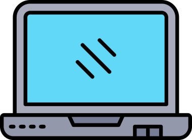 Bilgisayar. Web simgesi basit illüstrasyon