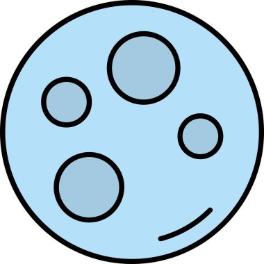 Gezegen ikonu. Web için gezegen vektör simgelerinin özet çizimi