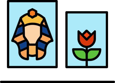 Çiçek bahçesi vektör simgesi