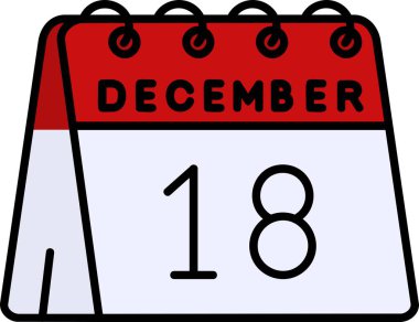 Takvim simgesi, vektör çizimi