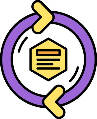 veri simgesi, vektör illüstrasyonu