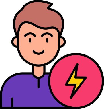 avatar erkek kişi simgesi - özet biçimi