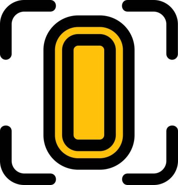 Tek bir izole edilmiş ampul ikonunun vektör illüstrasyonu