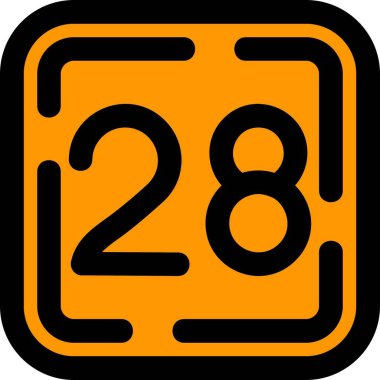 Takvim simgesi, vektör çizimi