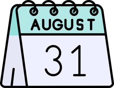 Takvim simgesi tasarımı, vektör illüstrasyonu