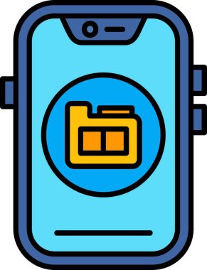 Evrak çantası simgesi içeren akıllı telefon, özet biçimi