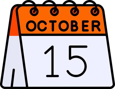 10 Ekim - takvim simgesi - takvim