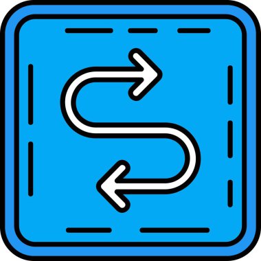 Yön ok simgesi. Beyaz arkaplanda izole edilmiş web tasarımı için özet yön vektörü simgesi