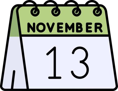 Takvim ve Kasım 12 simgesi