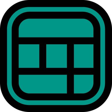 Tek bir simgenin vektör illüstrasyonu