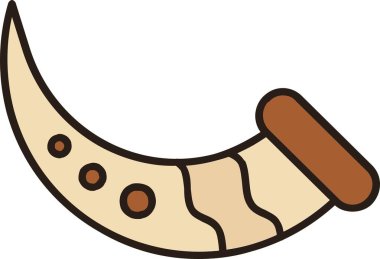 Ahşap bir karikatürün vektör çizimi