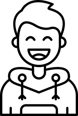 avatar insan simgesi ana hatları biçiminde