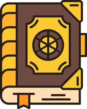 kitap simgesi, vektör illüstrasyonu