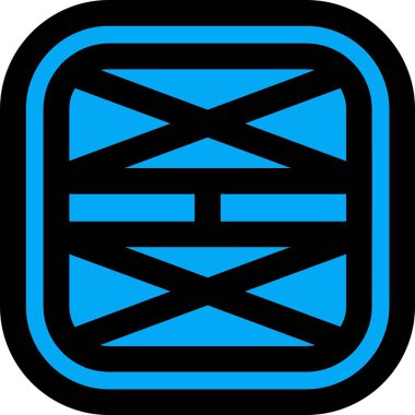 dijital x simgesi ile doldurulmuş - ana hat biçimi