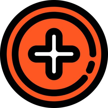 Bir çapraz simgenin vektör illüstrasyonu