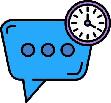 Sohbet simgesi vektör illüstrasyonu