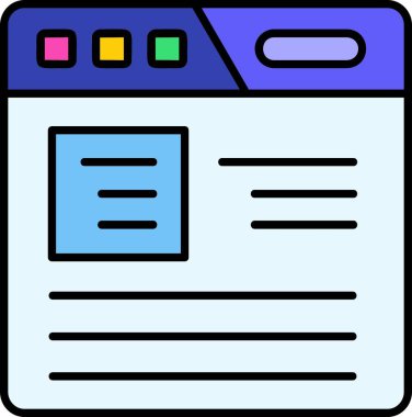 Web tasarım arayüz simgesi