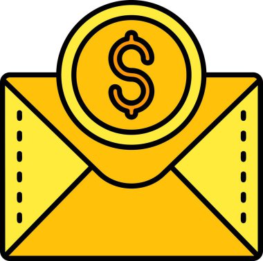 Para için. Web simgesi basit illüstrasyon