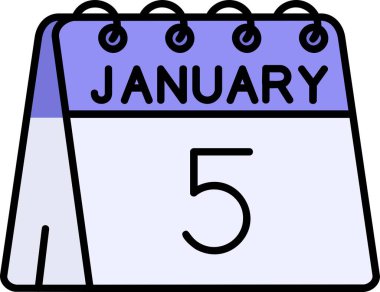 Takvim simgesi tasarımı, vektör illüstrasyonu