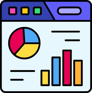 analitik grafik rapor simgesi