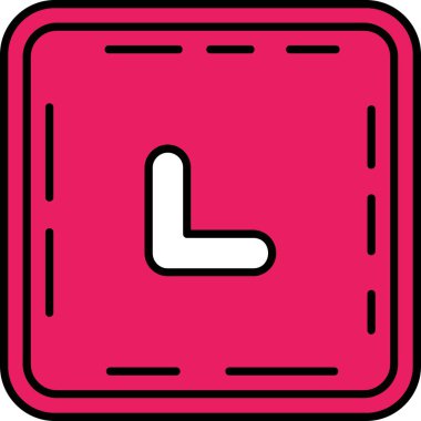 Saat simgesi, vektör illüstrasyonu