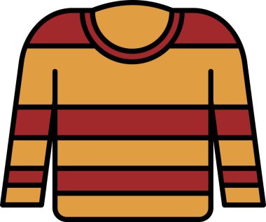 Süveter simgesi, vektör çizimi