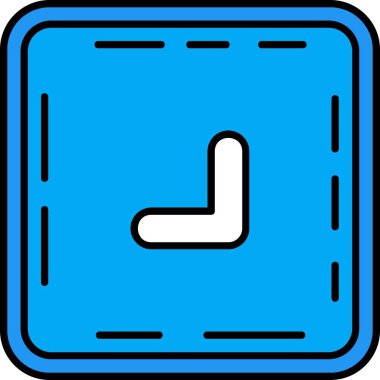 Bir saatin vektör illüstrasyonu