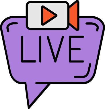 Gerçek görüntü simgesi ile ana hatları doldurulmuş