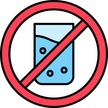 no drink web icon vector illustration