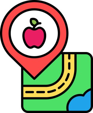 harita konum haritası simgesi